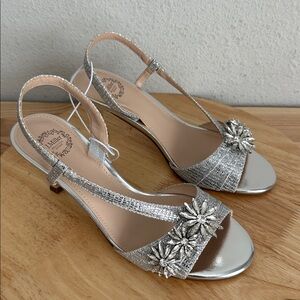 I. Miller Lionel Womens Round Open Toe Flat Heel Pumps